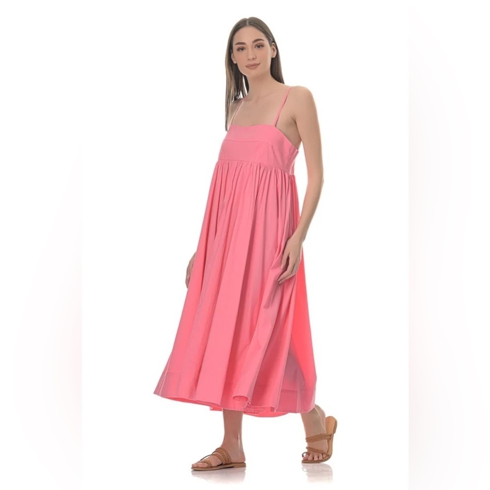 Anthropologie Devotion Twins Babydoll Pranitis Midi Dress Boho Coquette Pink S
